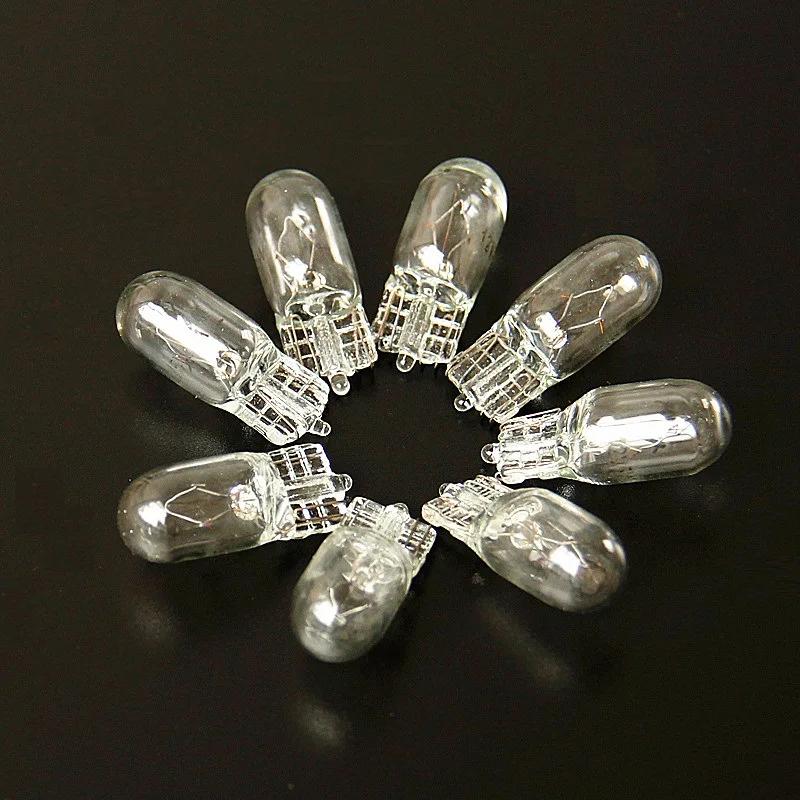 100 ampoules de voiture à filament unique T10 W5W 501 194, blanches, claires, en verre, 12V 5W W2.1x