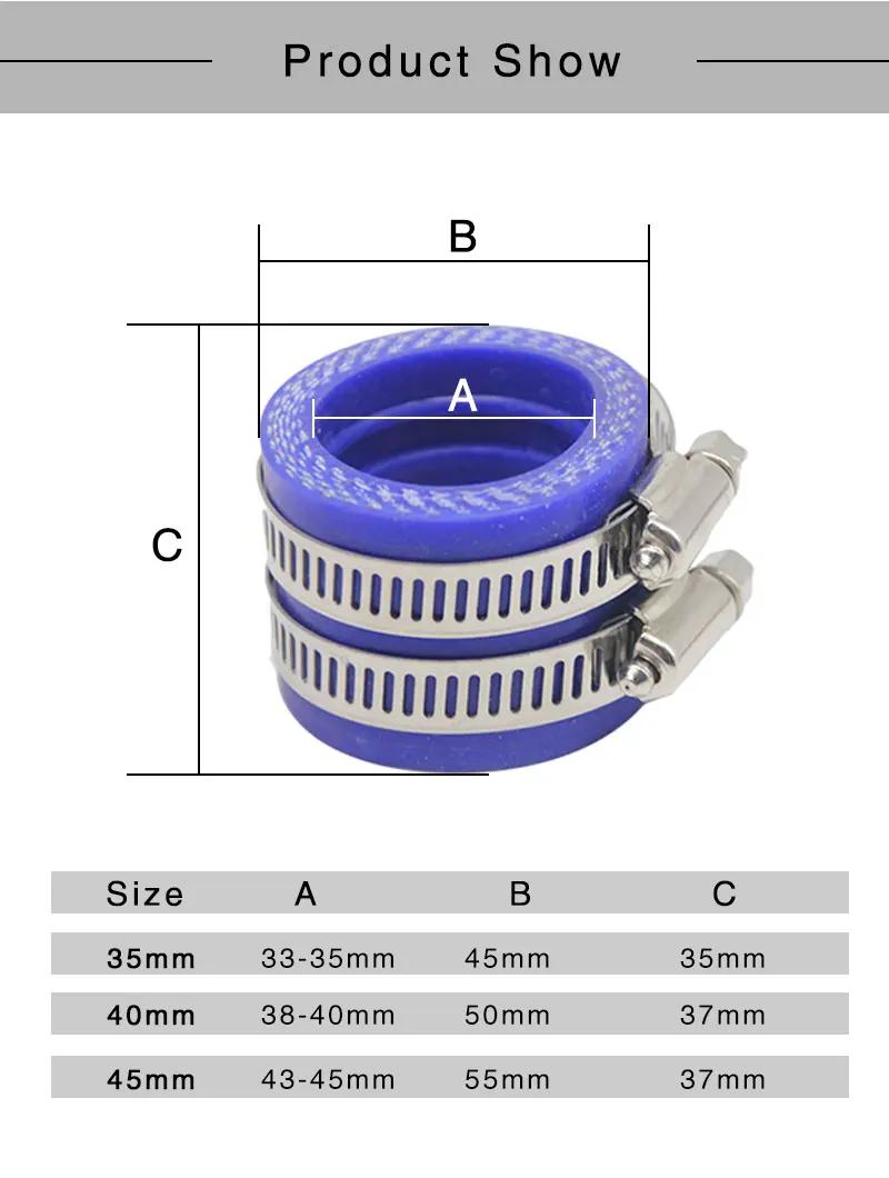 ZSDTRP adaptateur en caoutchouc de carburateur de moto 35mm 40mm 45mm 50mm 55mm tuyau d'admission d'
