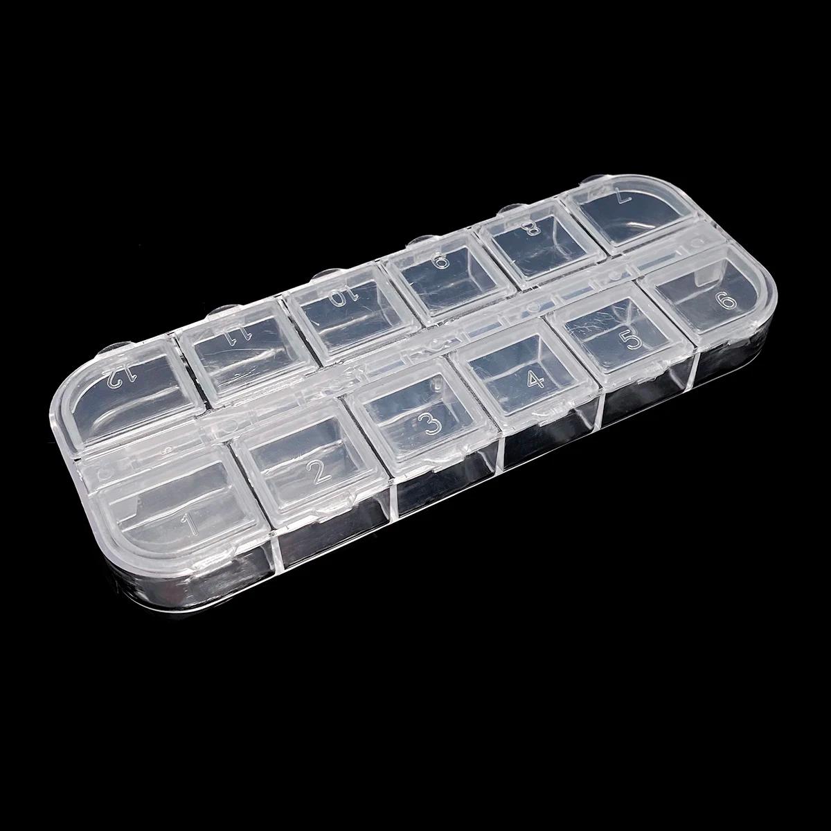 1Pc 6/8/10 grille en plastique pilule médecine support de la boîte organisateur de stockage conteneu