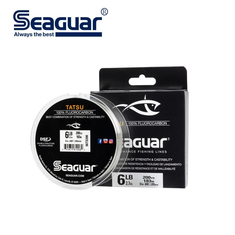SEAGUAR TATSU-Ligne de pêche en fluorocarbone, matériel de pêche en eau douce, fibre de carbone, mon