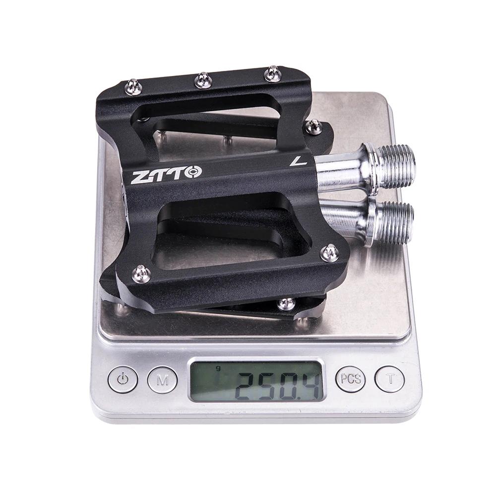 ZTTO-Pédale de vélo de route ultralégère, alliage d'aluminium, roulements de vélo, pédales pliantes