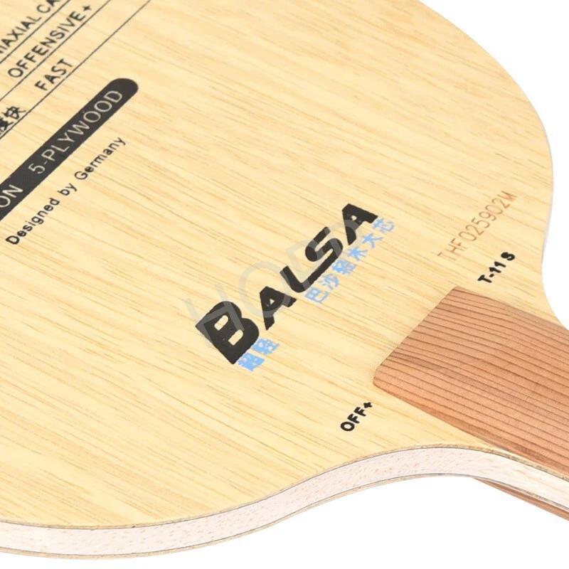 YINHE T-11 T11S (Balsa léger carbone) lame de Tennis de Table YINHE T11/T11 + raquette Galaxy origin