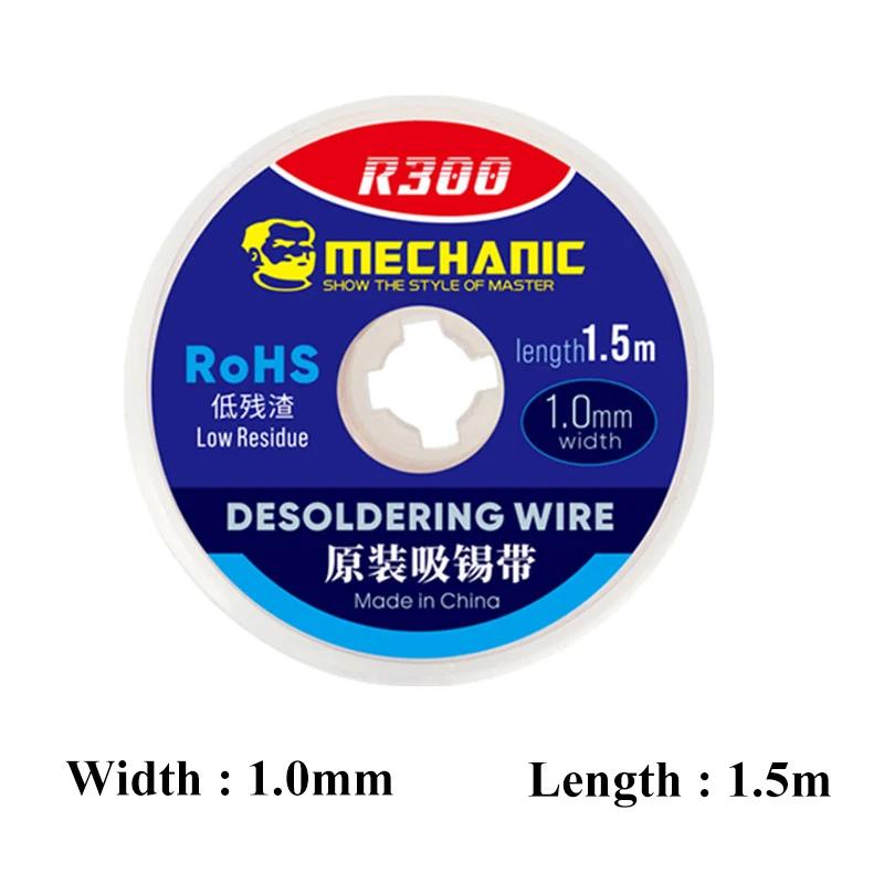 Tresse à dessouder mécanique, 5 pièces/lot, 1.0/1.5/2.0/2.5/3.0/3.5/4.0mm, 1.5M de longueur, dissolv