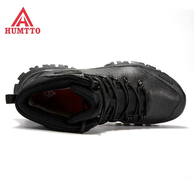 Chaussures de randonnée respirantes HUMTTO pour hommes - Bottes imperméables pour trekking hiver