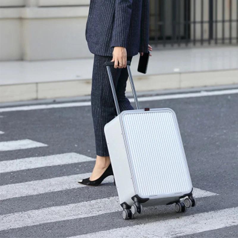 Valise d'embarquement de haute qualité en Aluminium, taille 20 "24", serrure TAS 100%, chariot d'aff