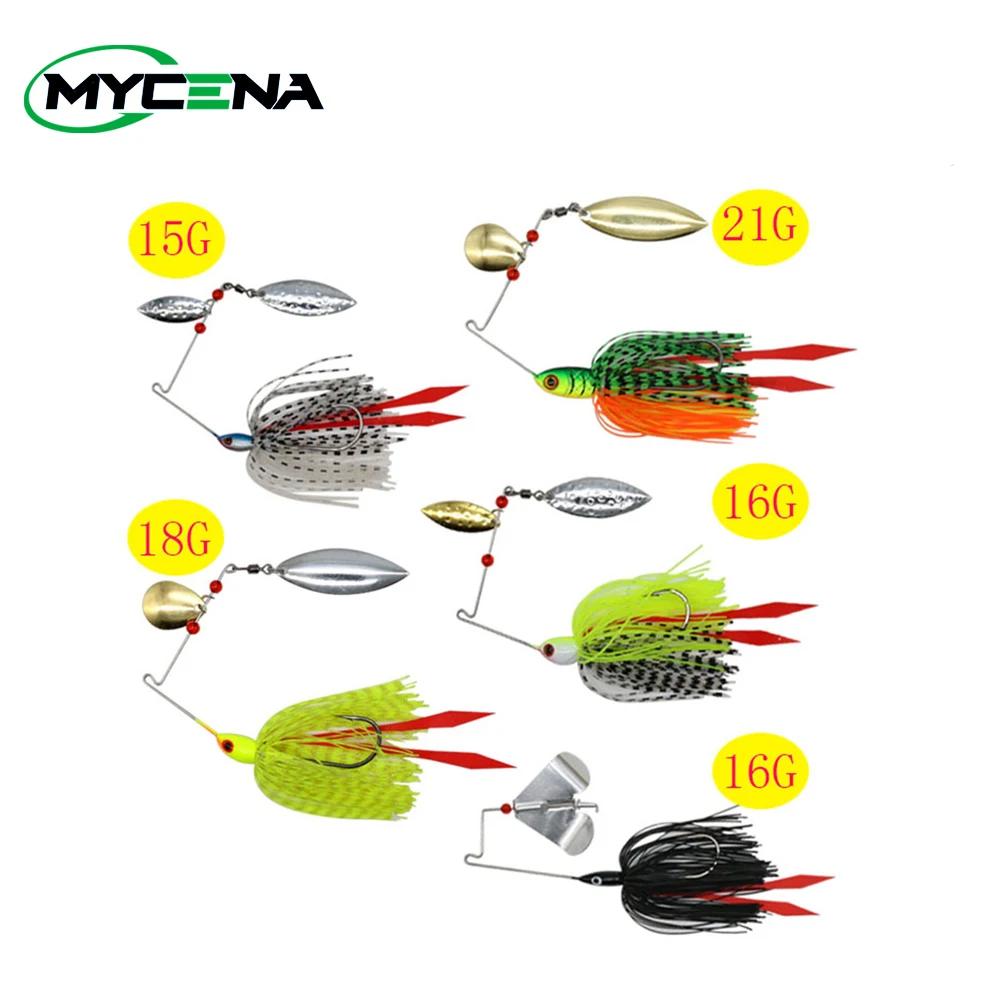 Mycena 16G & 18G & 21G spinner appât basse gabarit Chatter appât pêche leurre chatterbait Kit de pêc