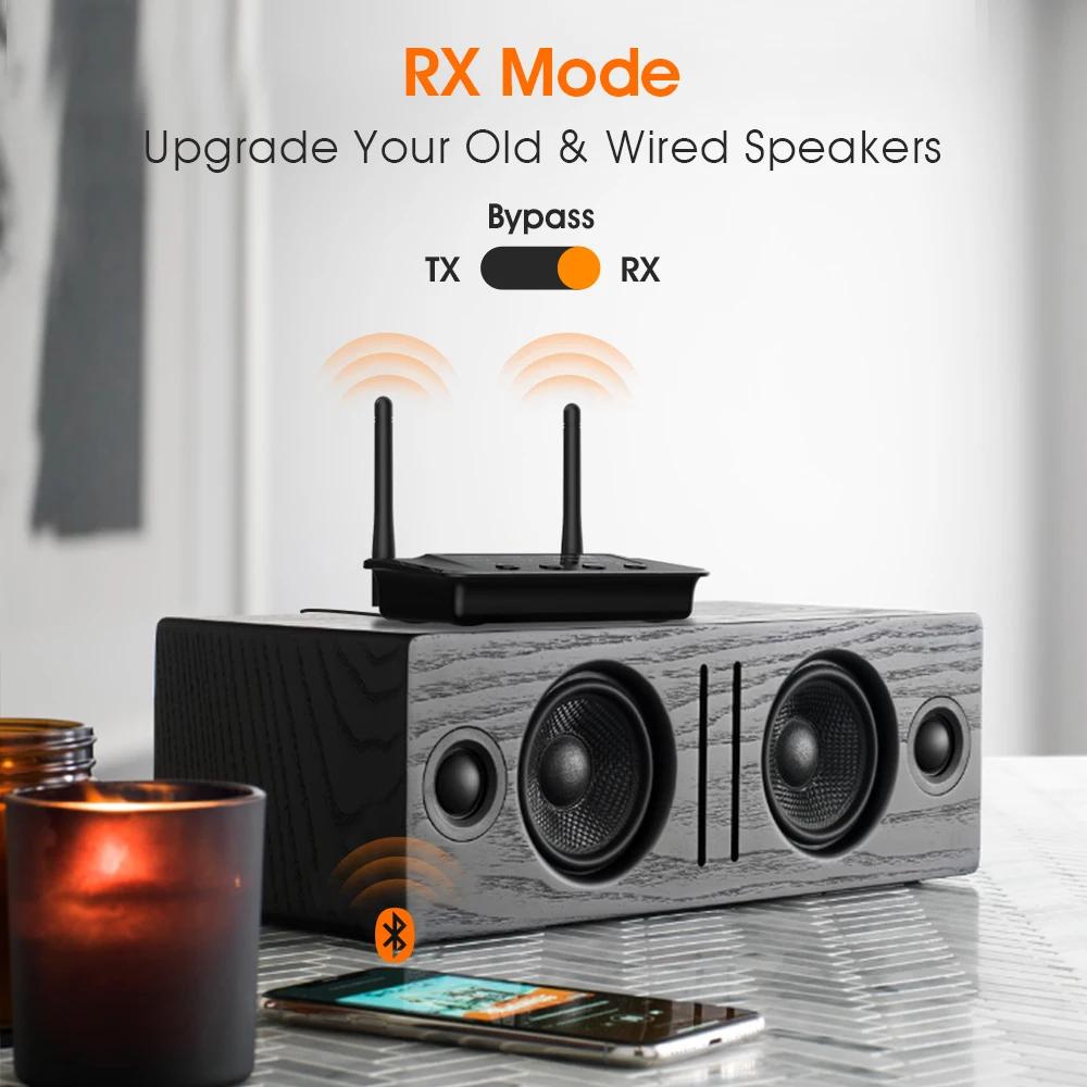 Transmetteur récepteur Bluetooth sans fil 1ata i B03, aptX LL HD Audio optique 3.5mm 2RCA 3 en 1, ad