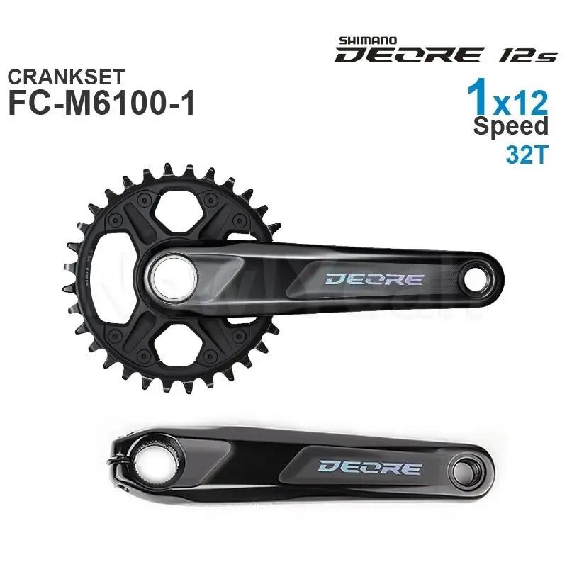 Pédalier SHIMANO DEORE M6100 FC-M6100 FC-M6120 1x12 vitesses - Pièces d'origine VTT