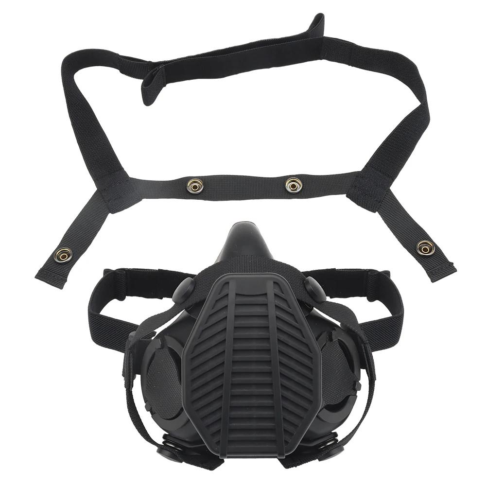 SOTR-Demi-Masque de Résubdivision avec Filtre Anti-Poussière et Micro, Accessoires de Tir et de html