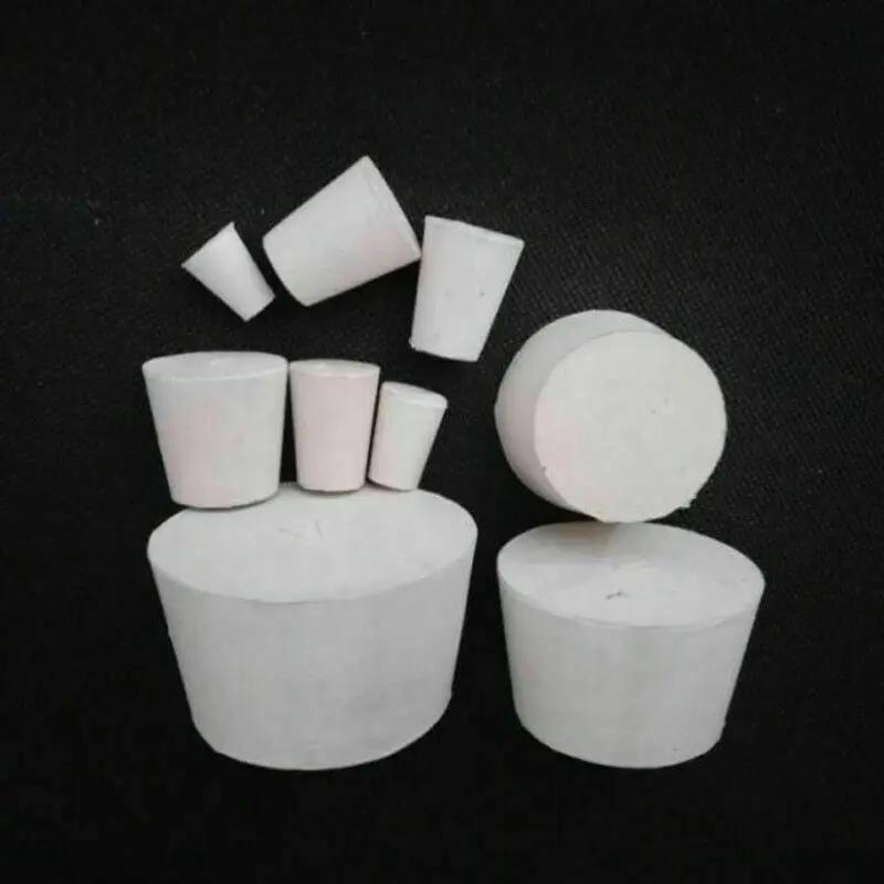 Bouchon de bouchon en caoutchouc solide, 10 pièces, Tube de bouteille, accessoires de meubles de lab