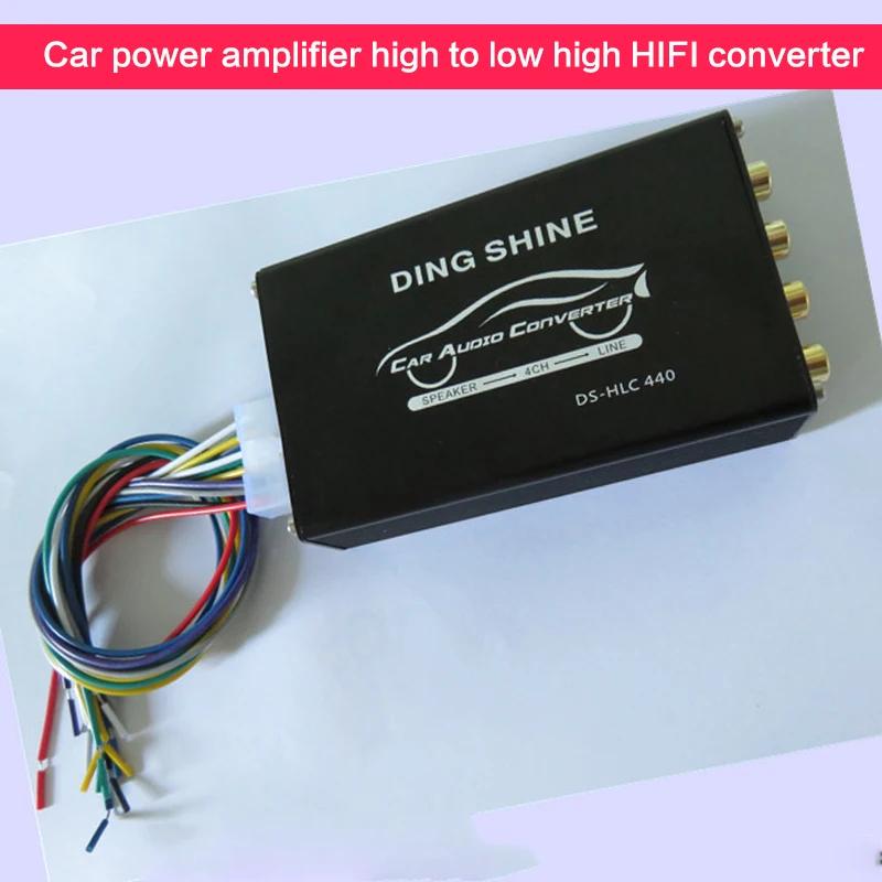 Amplificateur Audio pour voiture, haute à basse, convertisseur HIFI quatre en quatre sorties, qualit