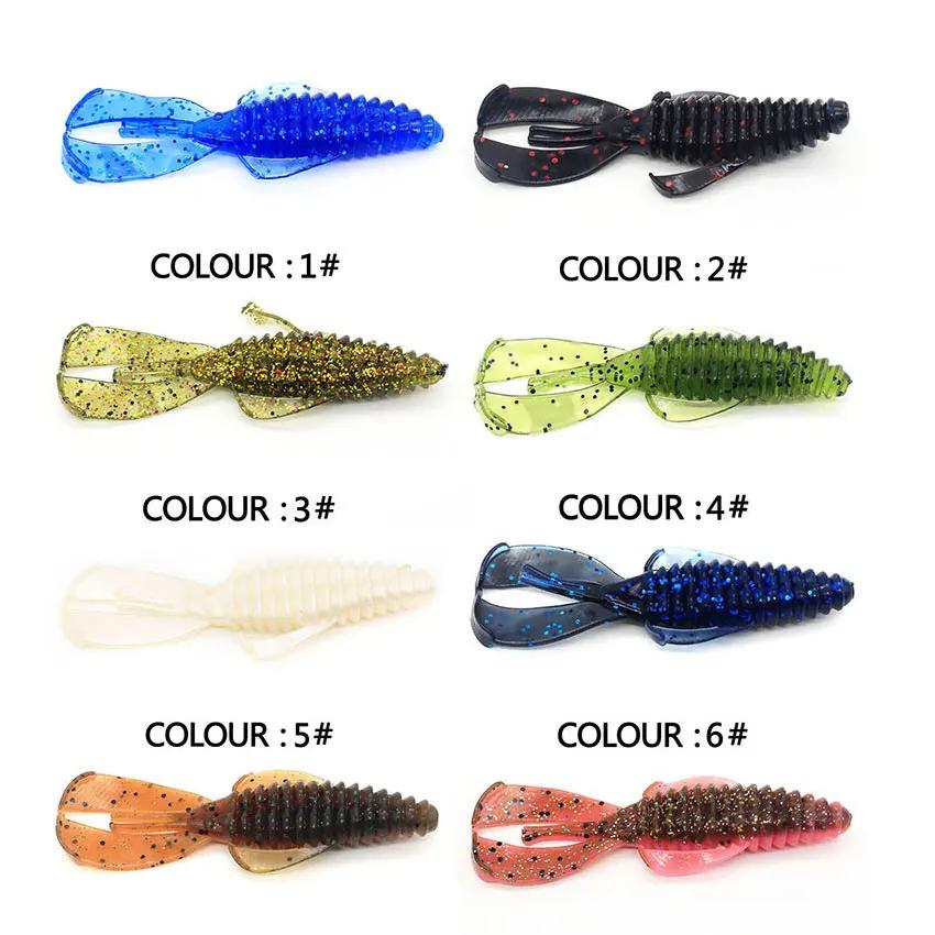 5 pièces 10 pièces 8 cm 12 cm doux bug crevettes craws ver leurre appâts, silicone artificiel crevet