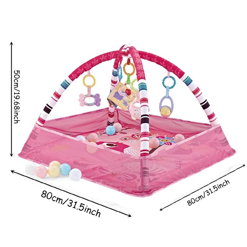 Cadre de Fitness pour bébé, couverture de jeu rampant, tapis éducatif multifonctionnel, clôture, cou
