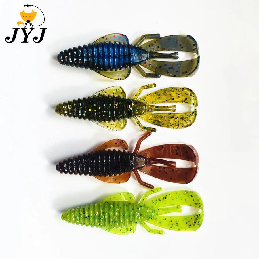 5 pièces 10 pièces 8 cm 12 cm doux bug crevettes craws ver leurre appâts, silicone artificiel crevet
