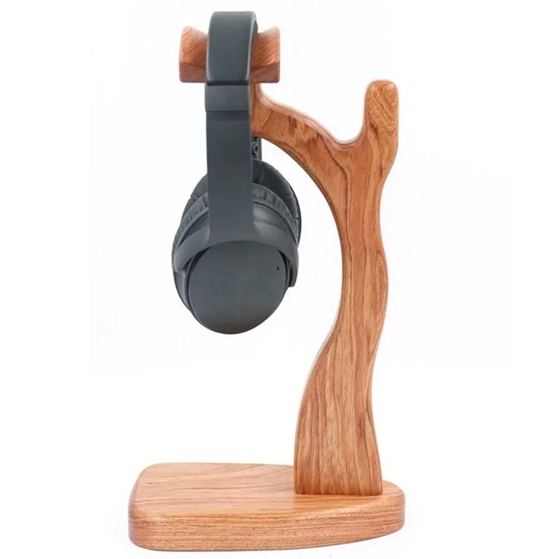 Support pour écouteurs classique en bois, support universel pour écouteurs, présentoir de bureau pou