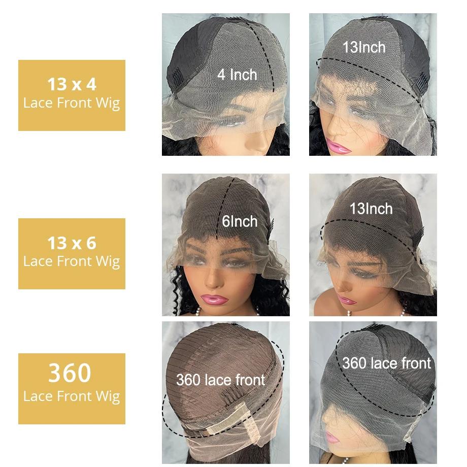Wulala-Perruque Brésilienne Ondulée avec Filet de Fixation Frontale en Dentelle, Accessoire Capillai