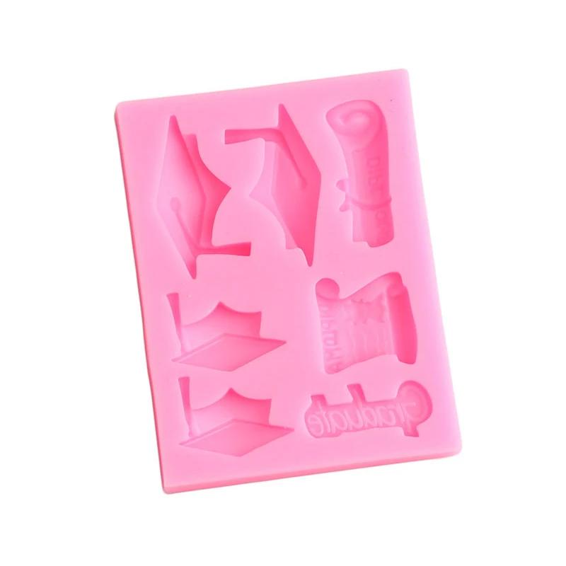 Moules à pâtisserie en Silicone, DIY, pour fête de remise de diplôme, pour enterrement de vie de jeu