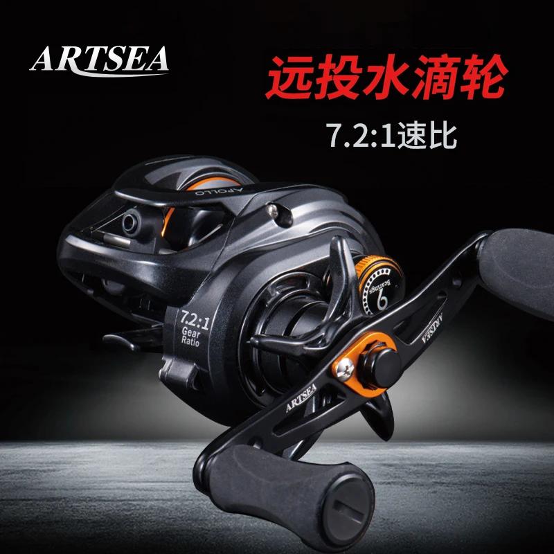 ARTSEA nouveau moulinet Baitcasting système de freinage magnétique roue de pêche 204g 5KG traînée ma