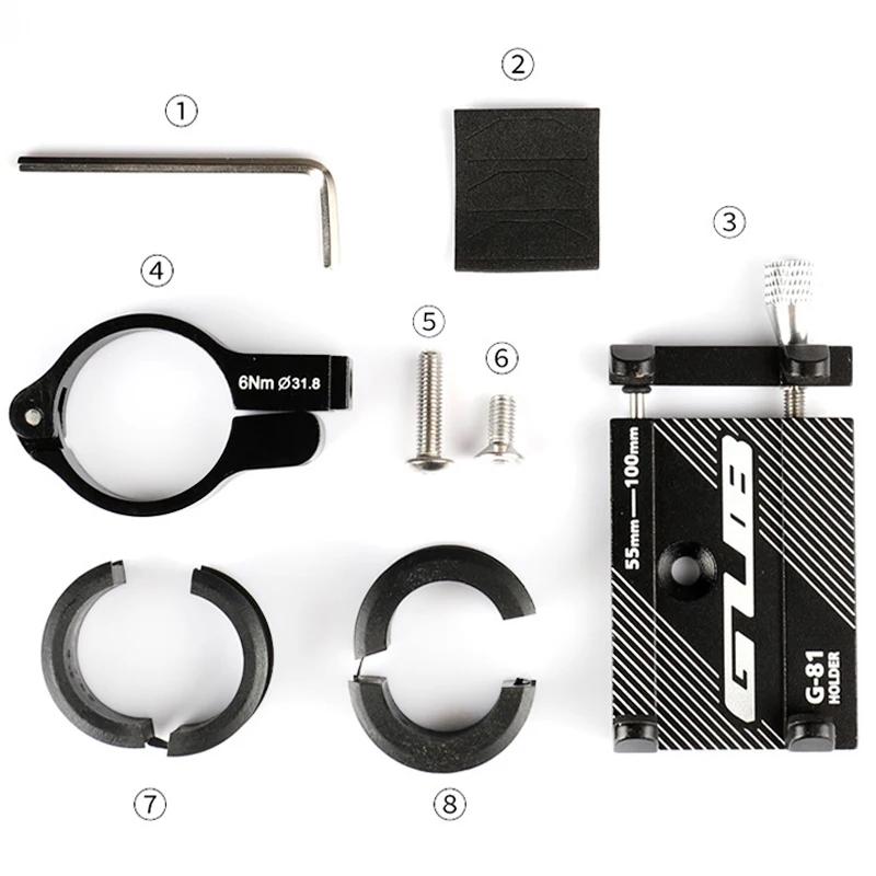 GUB G81 Support réglable anti-dérapant Support de téléphone portable pour Xiaomi M365 Pro 1S Scooter