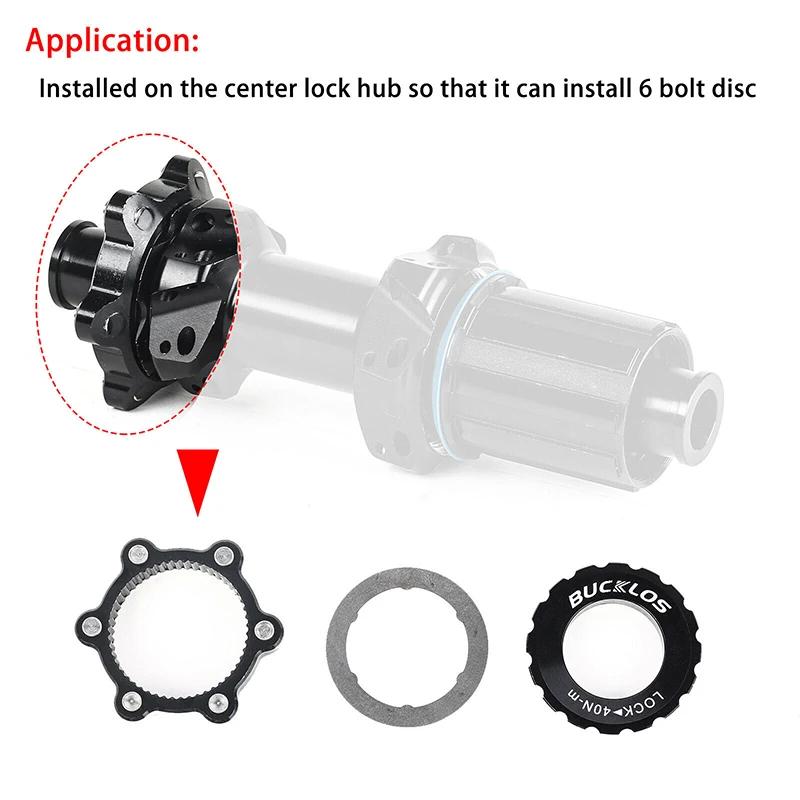 BUCKLOS – adaptateur de verrouillage central de vélo à 6 trous, Conversion de verrouillage central d