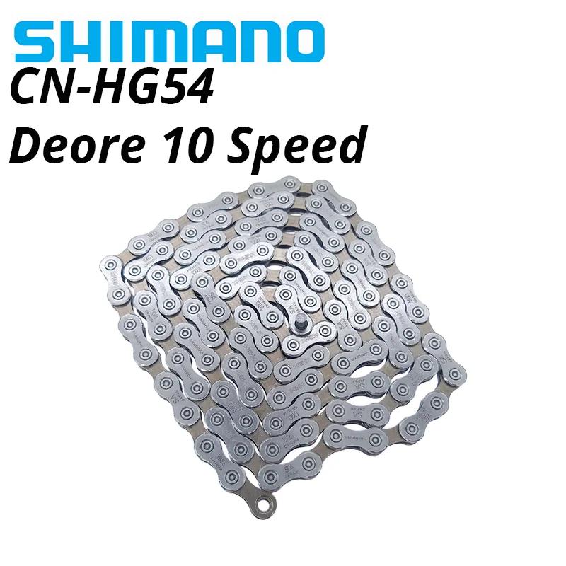 Shimano Deore HG54 chaîne de vélo 10 vitesses vtt vélo de montagne 10s chaînes HG-X HG-54 pour systè