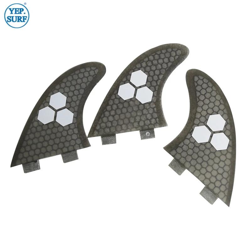 UPSURF-Aileron de surf en accent d'abeille FCS FIN L, ailerons en carbone pour planche de surf, stab