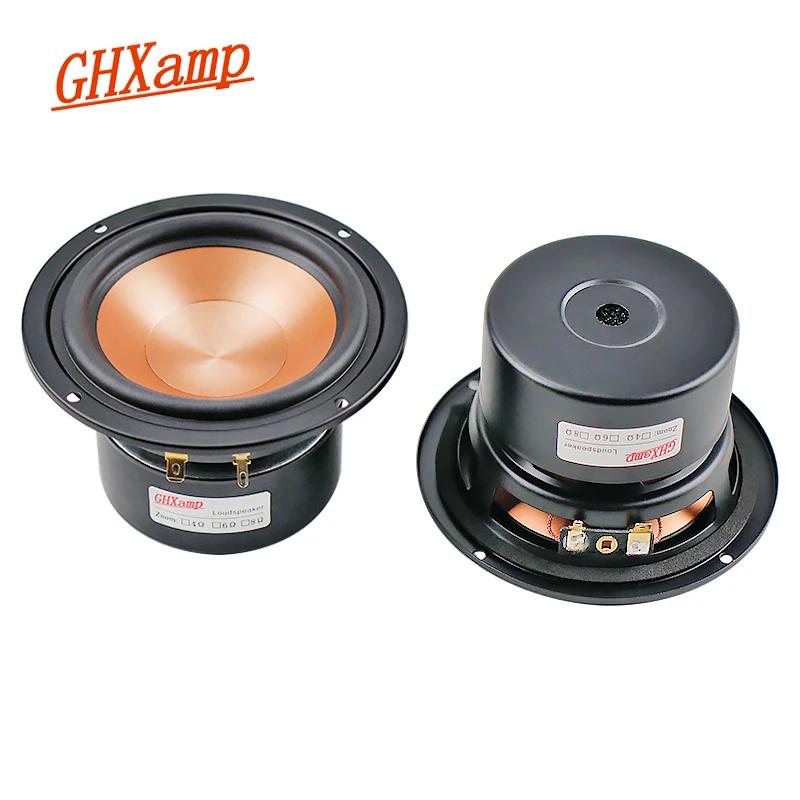 GHXAMP Hifi cône en céramique dorée 4 pouces 116mm Woofer mi-basse haut-parleur 4Ohm 40W bibliothèqu