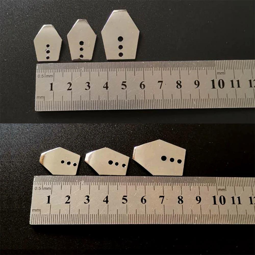 20 pcs/lot S/M/L lame gabarit lames de gabarit de natation en acier inoxydable M, lames de secousse,