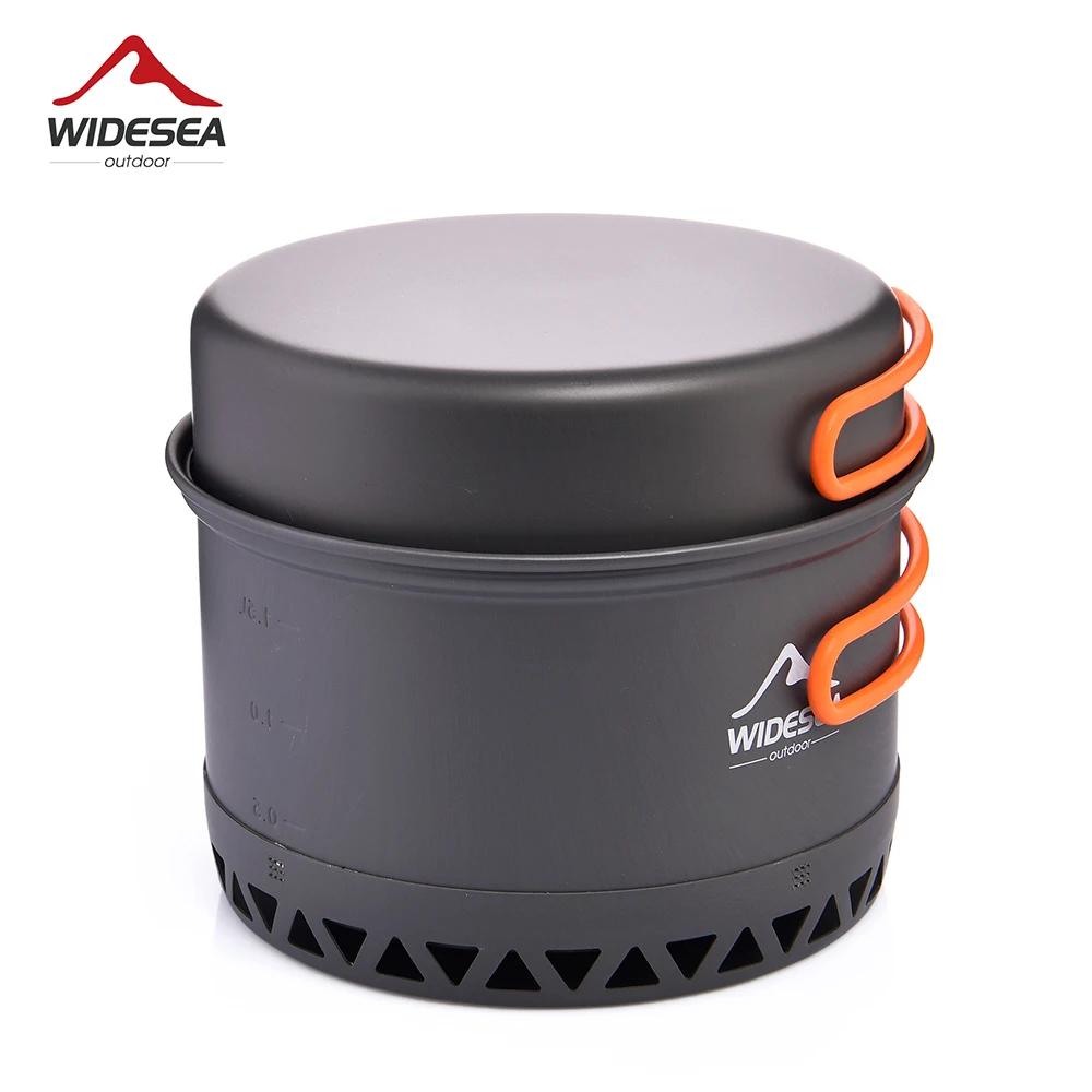 Ensemble casseroles camping Widesea 2,3L - Ustensiles cuisine plein air léger et compact pour randonnée