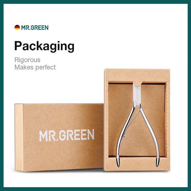 MR.GREEN-Pince à ongles en acier inoxydable, ciseaux de manucure, pince à épiler, tondeuse, dissolva