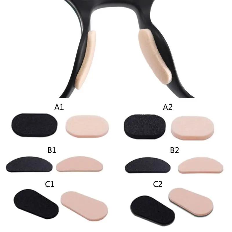 Plaquettes nasales en mousse souple autocollante EVA, pour lunettes, antidérapantes, sans maquillage