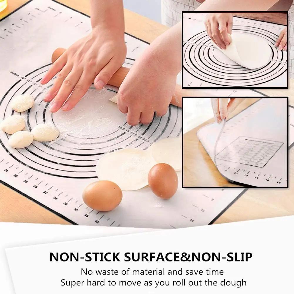 Tapis de pétrissage en silicone de grande taille, surface antiarina, polymères de pâte à rouler avec
