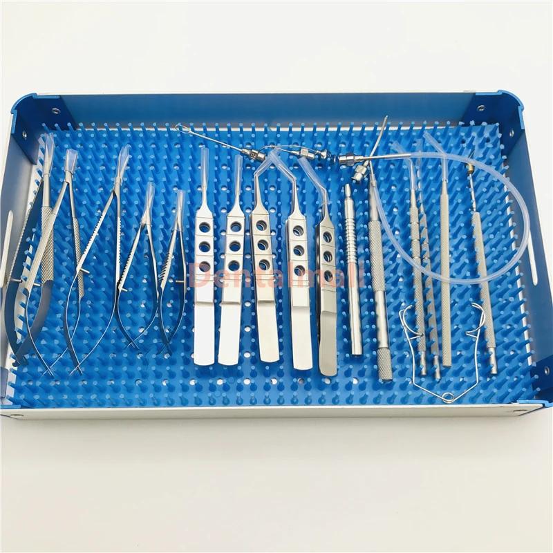 Instruments de micro-proporavec étui, 21 pièces/ensemble, générateurs de cataracte oculaire, micro d