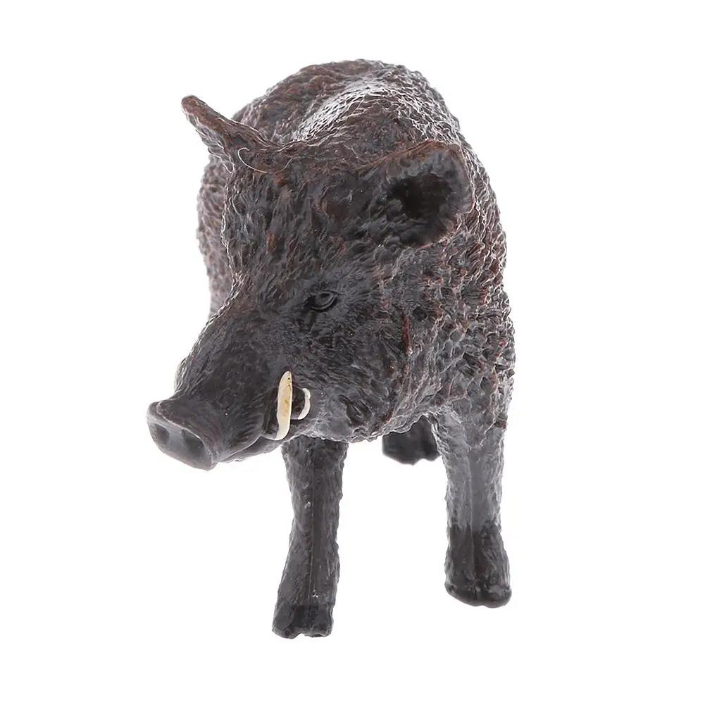 Figurine en PVC de sanglier de la vie sauvage, figurines de jouets, décoration de la maison, 2.8 pou