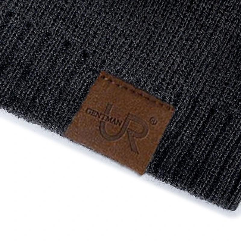 URSENTMAN-Bonnet doublé de fourrure pour hommes et femmes, chapeaux unisexes, chapeau de sport chaud