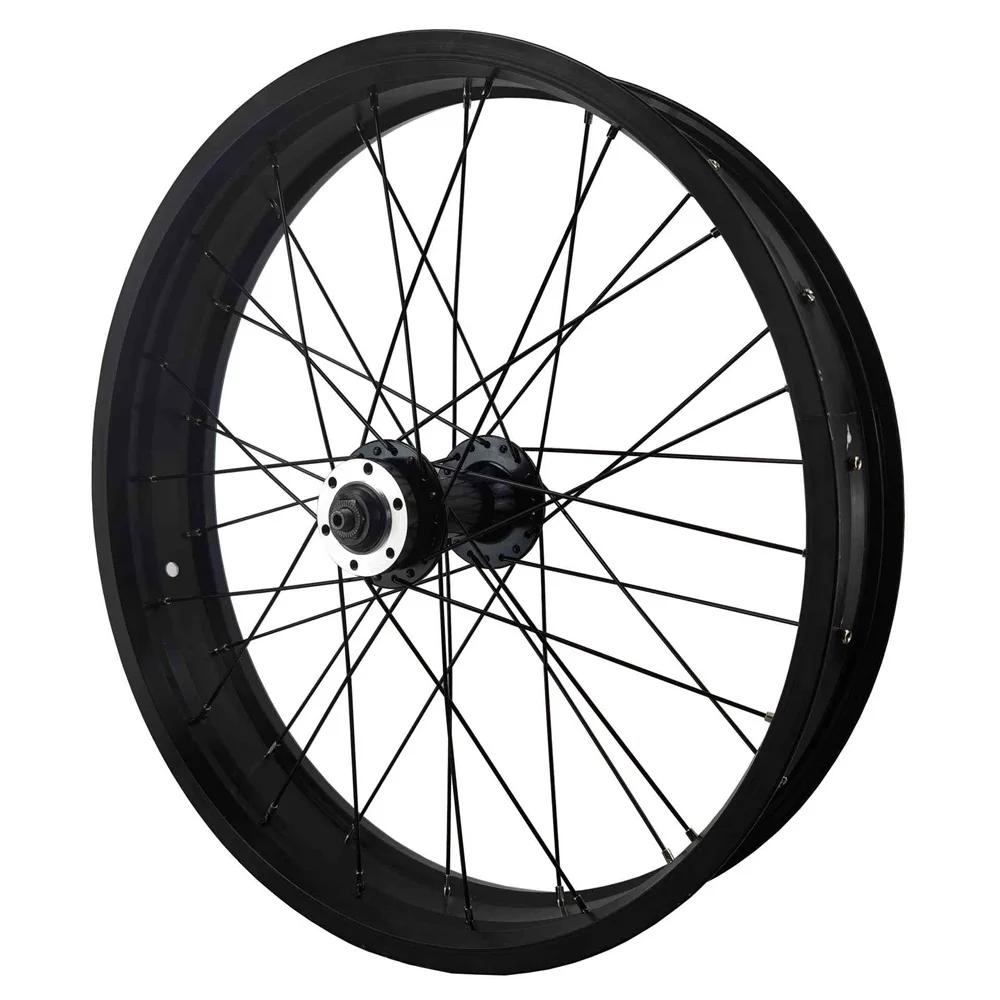 Gros vélo roue avant Ebike 20 et 26 pouces, frein à disque, intérieur 36H, extérieur 74mm, largeur 8