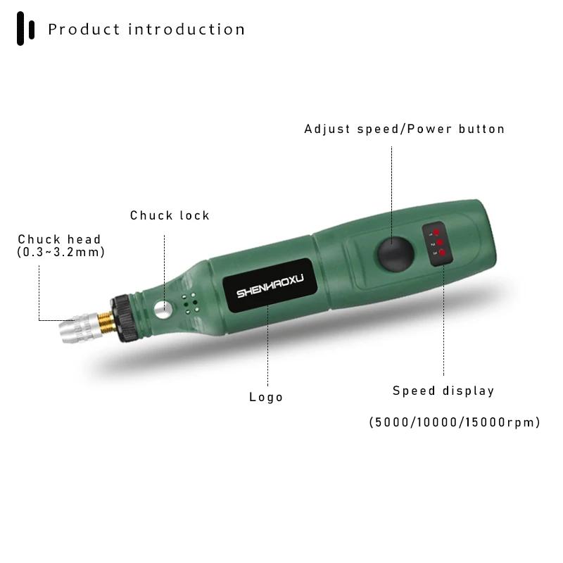 Mini perceuse électrique 100V ~ 240V, outils électriques, broyeur multifonctionnel, stylo de gravure