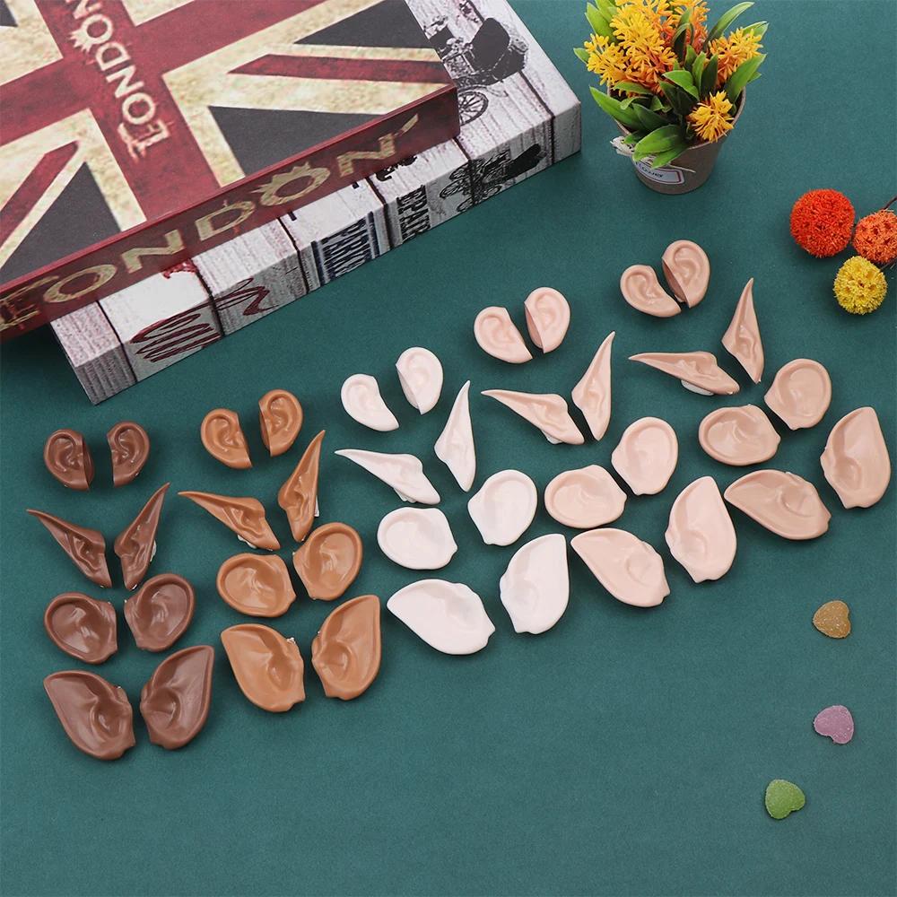 Blyth – jouet oreilles glacées de poupée, accessoires de haute qualité, couleur blanche, marron natu