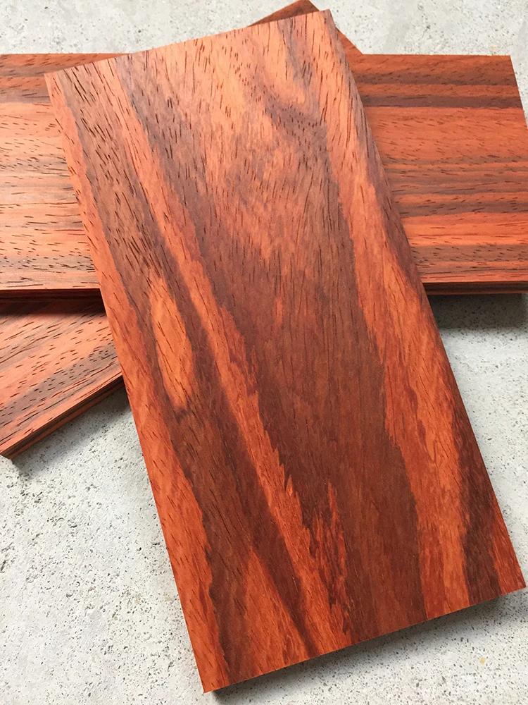 HQ T2 bricolage 0.6-1CM boîte de son mince matériel bois de palissandre africain bûche de bois Rare