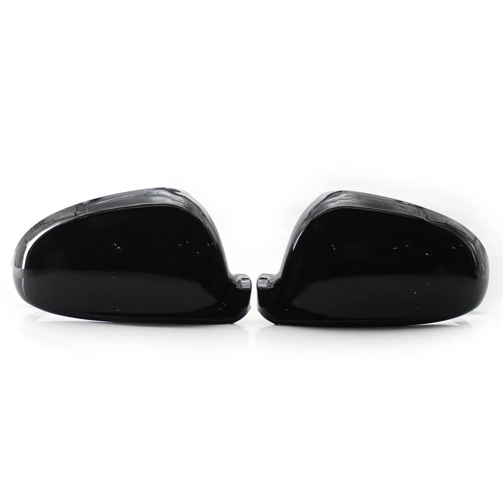 Couvercle de rétroviseur latéral en fibre de carbone pour VW Golf MK5 GTI Jetta 5 (noir brillant), P