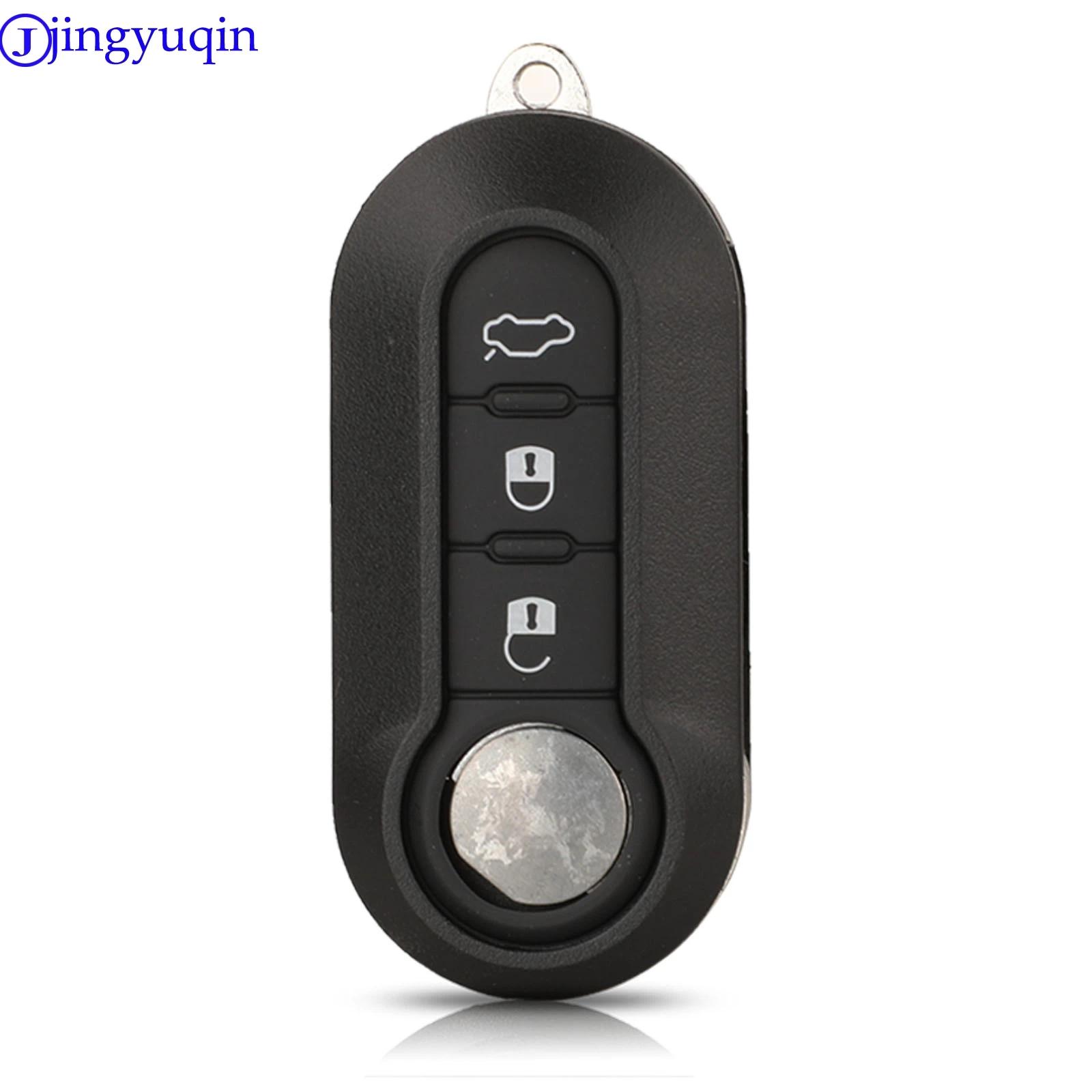 Jingyuqin – coque pour clé télécommande, pour Fiat 500 Panda Punto Bravo Doblo Peugeot Boxer citroën