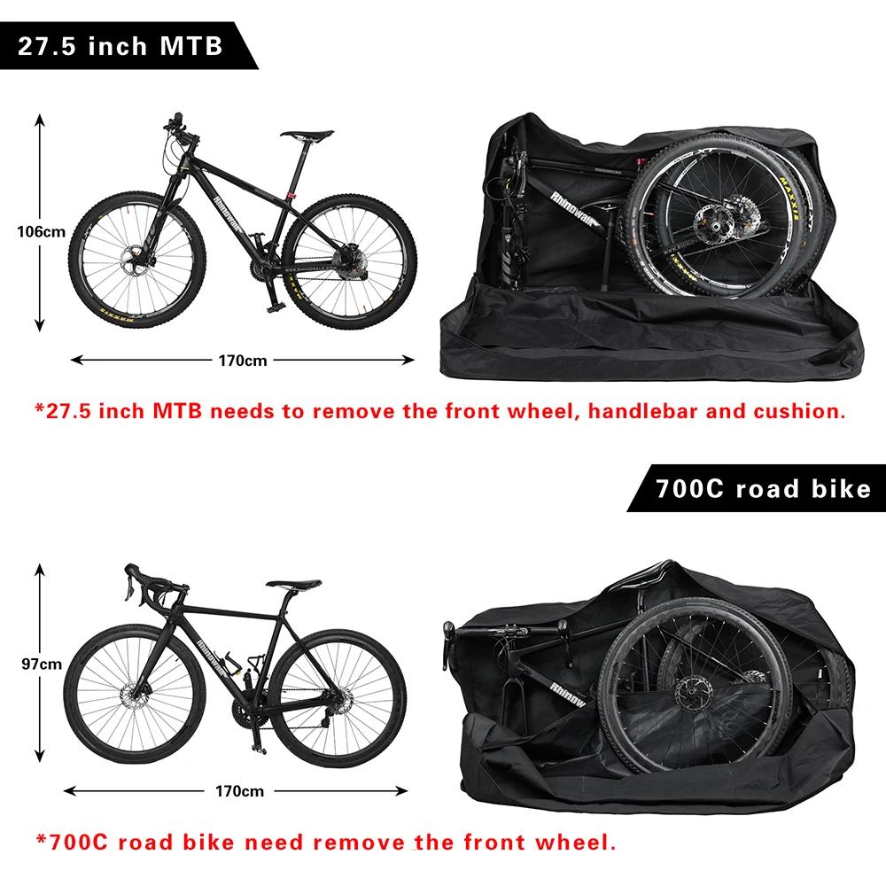 Rhinowalk – sacs de rangement pour vélos de route, 27.5 pouces et moins, 700c, accessoires épais, no