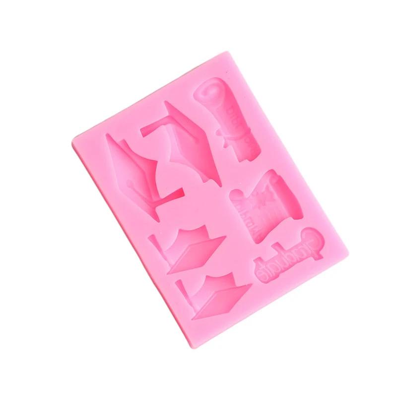 Moules à pâtisserie en Silicone, DIY, pour fête de remise de diplôme, pour enterrement de vie de jeu