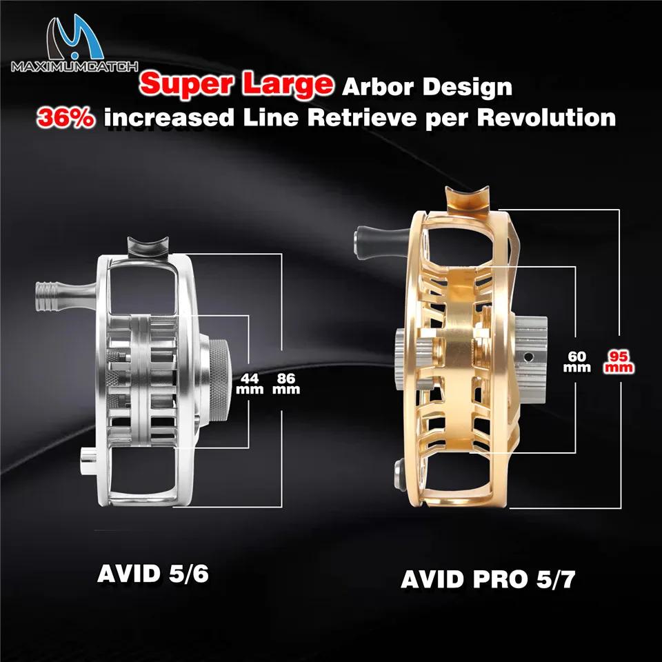 Maximumcatch AVID PRO 3-11wt moulinet de pêche à la mouche Super grand arbre CNC usiné 6061T6 alumin