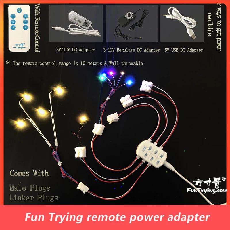 Interrupteur et adaptateur de télécommande sans fil, marche/arrêt 3V/5V/12V AC/DC, alimentation avec