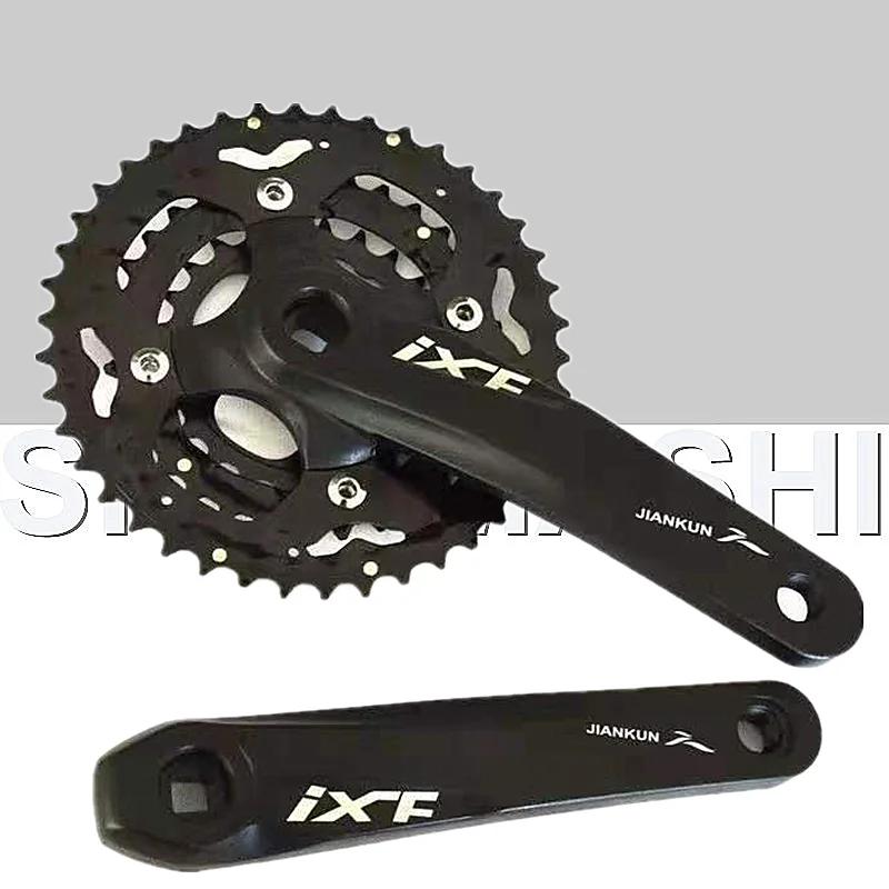 JIANKUN-Jeu de manivelles à trou carré ultraléger pour VTT, roue à chaîne de vélo, pignon en alumini