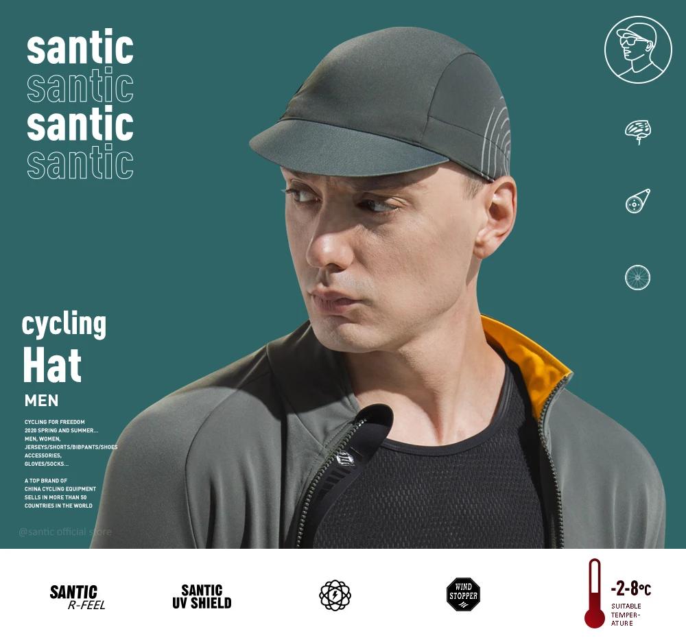 Santic chapeau de cyclisme vtt casquette de sport printemps été respirant séchage rapide vélo équita