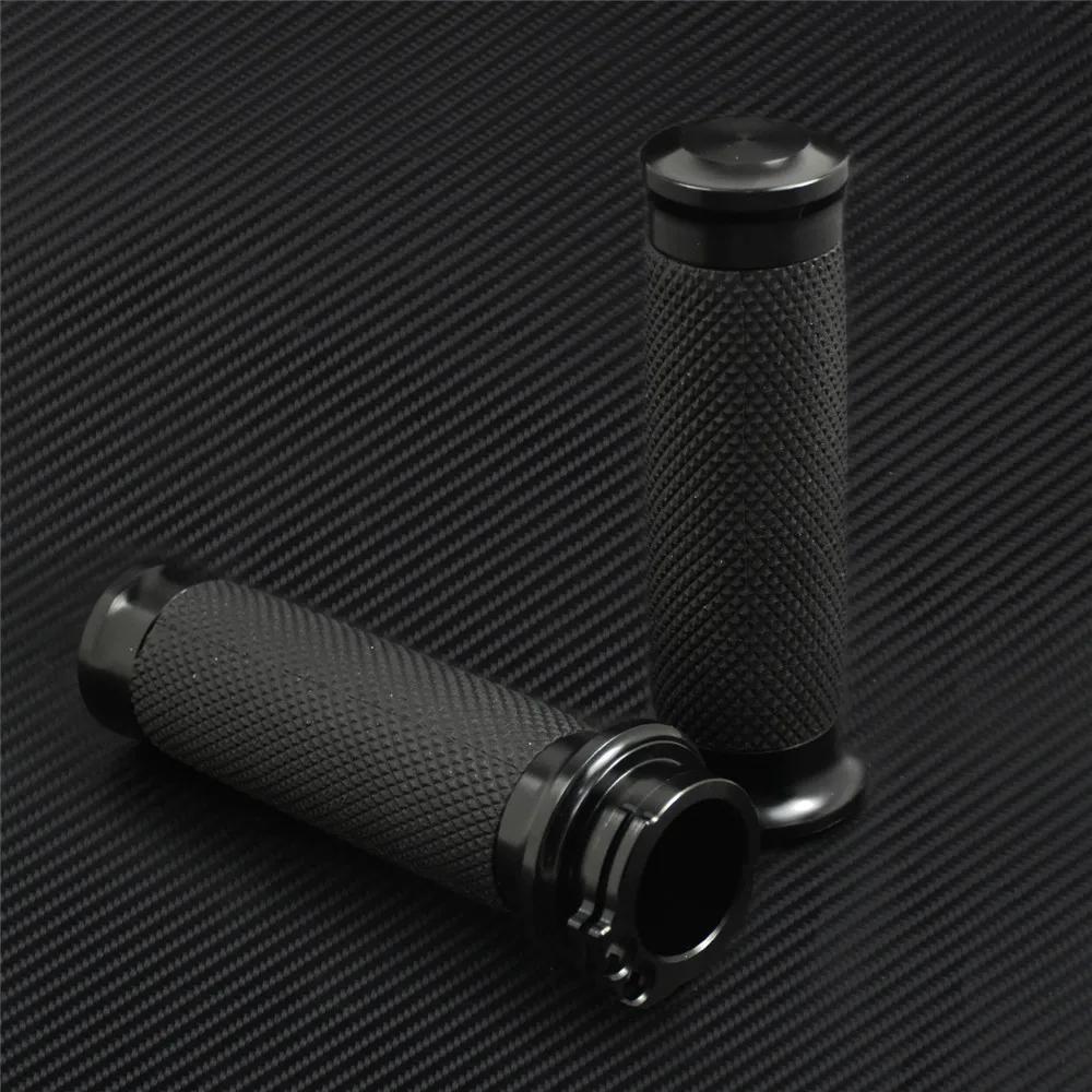 Poignées universelles pour moto, 1 ", 25mm, noires, pour Harley Touring Road King Dyna VRSC Sportste