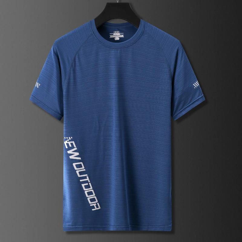 T-shirt de Sport à manches courtes pour hommes, séchage rapide, respirant, pour Jogging, Fitness