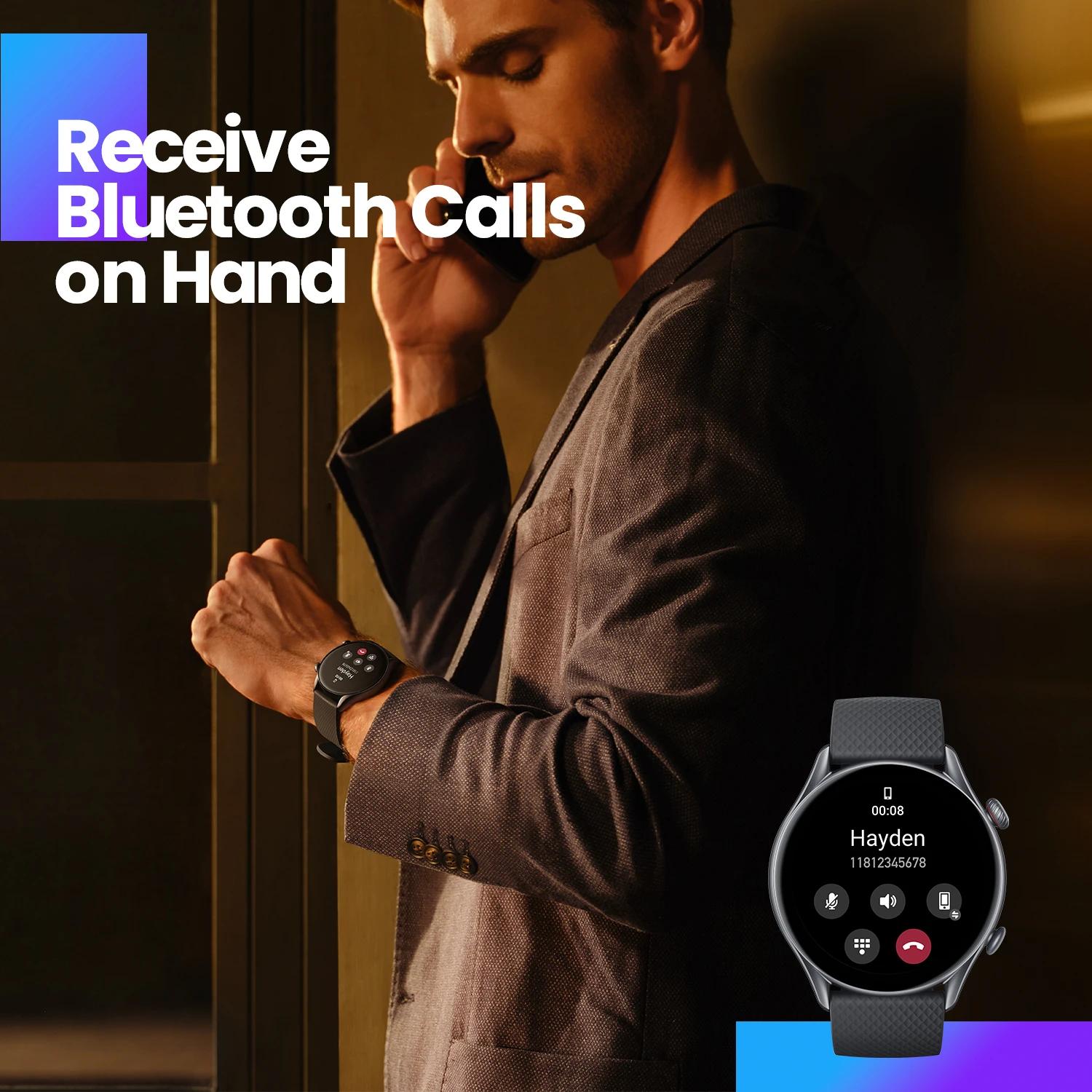 Amazfit GTR 3 Pro GTR3 Pro Smartwatch GTR-3 Pro 46mm HD AMOLED Display Zepp OS Autonomie de 12 jours